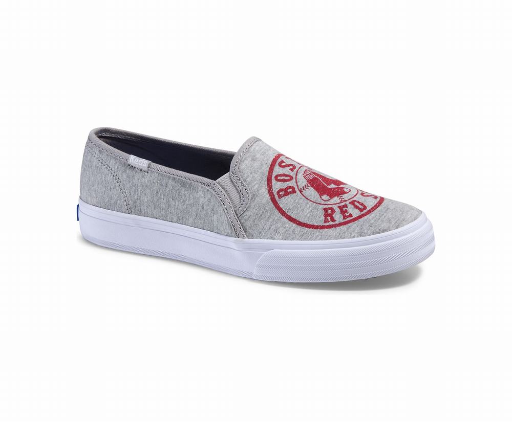 Women's Keds Double Decker MLB® Slip Ons Red 2956748UJ - South Africa